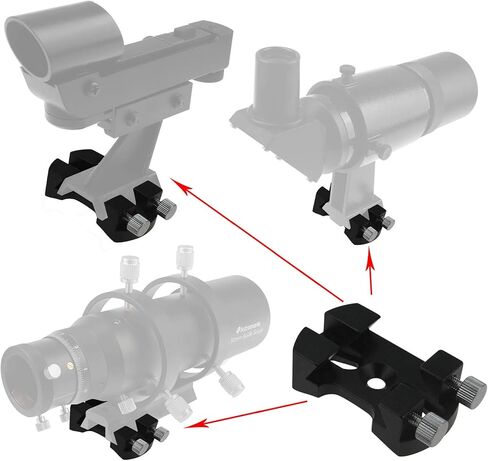Astromania Dovetail Bar - fit The Dovetail mounting Base on Most telescopes - Bundle with - Universal Quick Release Finder Shoe Base in Saudi Arabia