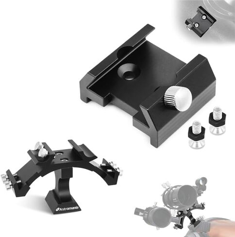 Astromania Tri -Finder Finderscope Mount - حزمة مع - قاعدة تثبيت مع فتحتين لمسامير M4 in Saudi Arabia