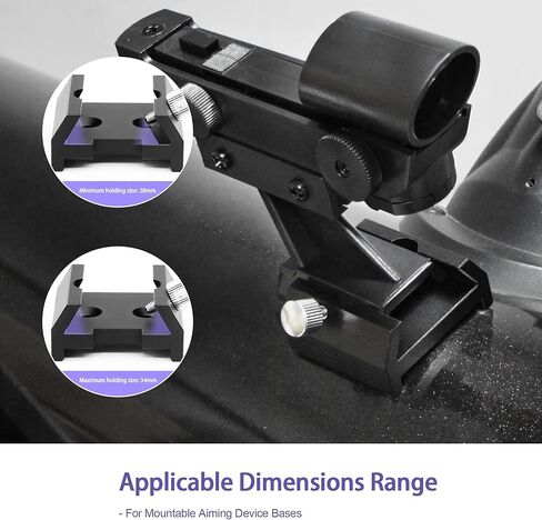 Astromania Tri -Finder Finderscope Mount - حزمة مع - قاعدة تثبيت مع فتحتين لمسامير M4 in Saudi Arabia
