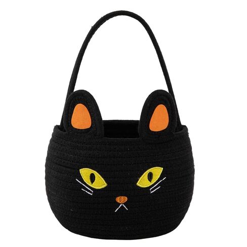 2PCS Halloween Basket for Kids, Pumpkin Basket with Handle, Trick or Treat Bucket, Small Orange Halloween Decorations, Pumpkin Candy Bucket Halloween Party Favors in Kuwait