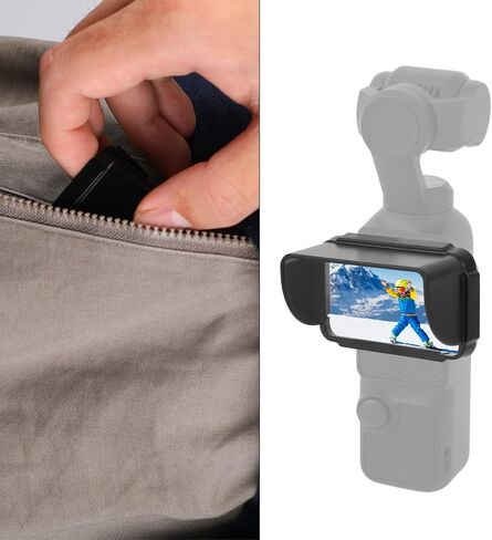 شاشة Screen Sunshade Cover for DJI Osmo Pocket 3 ، واقي شمس مضاد للشفقة من العدسة هود هود صلبة شمس الظل الملحقات لتعزيز الرؤية في الضوء الساطع in Saudi Arabia