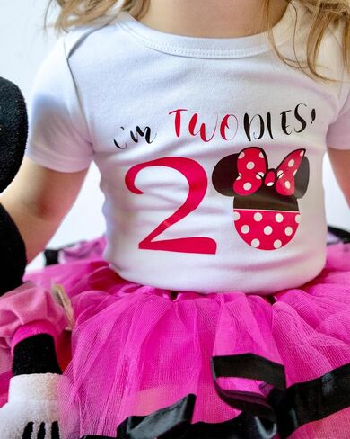 Luke and Lulu Birthday Girl Shirt – 2nd Birthday Outfit Girl – Toddler & Kids 2 Year Old Outfit – Cute Ears & Bow Design in Kuwait