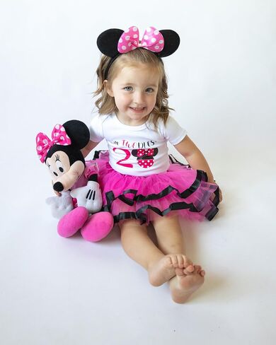 Luke and Lulu Birthday Girl Shirt – 2nd Birthday Outfit Girl – Toddler & Kids 2 Year Old Outfit – Cute Ears & Bow Design in Kuwait