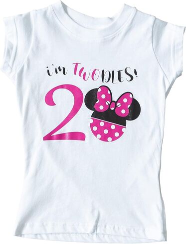 Luke and Lulu Birthday Girl Shirt – 2nd Birthday Outfit Girl – Toddler & Kids 2 Year Old Outfit – Cute Ears & Bow Design in Saudi Arabia