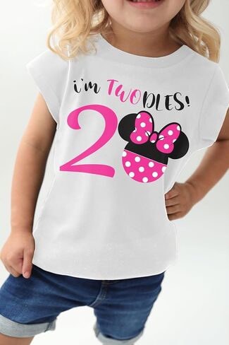 Luke and Lulu Birthday Girl Shirt – 2nd Birthday Outfit Girl – Toddler & Kids 2 Year Old Outfit – Cute Ears & Bow Design in Saudi Arabia