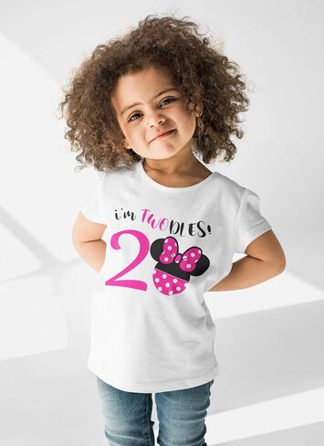 Luke and Lulu Birthday Girl Shirt – 2nd Birthday Outfit Girl – Toddler & Kids 2 Year Old Outfit – Cute Ears & Bow Design in Saudi Arabia