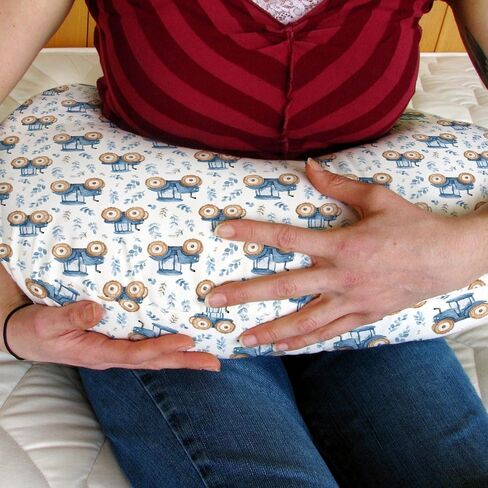 Watercolor Green Tractors Baby Nursing Pillow Covers for Boy Girl Farm Tractors Boho Leaves Nursery Feeding Pillowcase for Breastfeeding Pillows Farm Life Soft Stretchy Slipcovers for Newborn Infant in Saudi Arabia