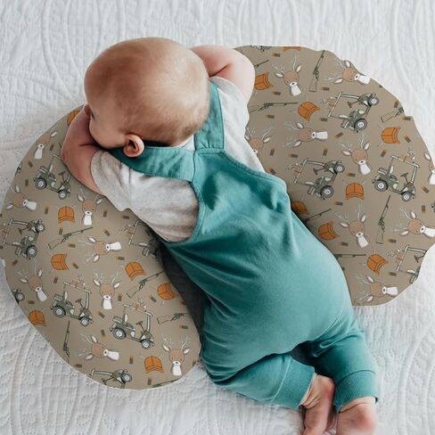 Watercolor Mallard Ducks Baby Nursing Pillow Covers for Boy Girl Duck Hunting Nursery Pillowcase for Breastfeeding Pillows Wild Ducks Birds Soft Stretchy Slipcovers for Newborn Infant in Saudi Arabia