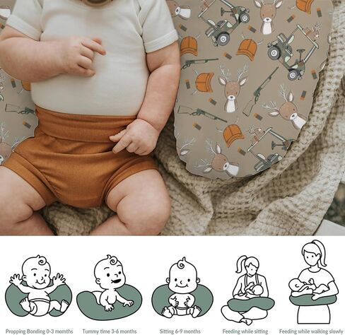 Watercolor Mallard Ducks Baby Nursing Pillow Covers for Boy Girl Duck Hunting Nursery Pillowcase for Breastfeeding Pillows Wild Ducks Birds Soft Stretchy Slipcovers for Newborn Infant in Saudi Arabia
