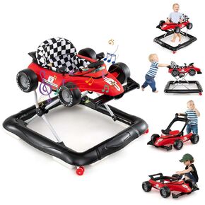 عسل جوي بيبي ووكر ، 4 في 1 في -1 ، دفع نشاط الرضع للرضيع ، ووكر ، والسيارات الصغار مع ارتفاعات قابلة للتعديل ، والموسيقى ، والأضواء ، ومقعد مبطن ، ومشي الطفل مع عجلات للفتيان الفتيات من 6 إلى 18 شهرًا (أحمر) in Kuwait