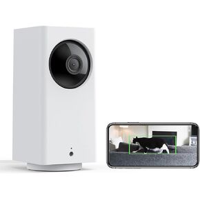 WYZE CAM PAN V2 1080p PAN/TILT/ZOOM كاميرا أمان داخلية مع رؤية ليلية ملونة ، وحركة واكتشاف الصوت ، وكاميرا أمان المنزل الذكية المتوافقة مع Alexa & Google ، وايت in Kuwait