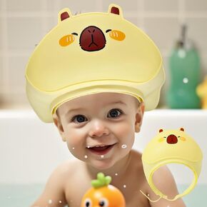 Baby Shower Cap - Waterproof Bath Visor for Toddlers 1-3 Years, Extra Soft Silicone Hair Washing Hat for Kids, Keep Water Out of Eyes (Blue) in Saudi Arabia