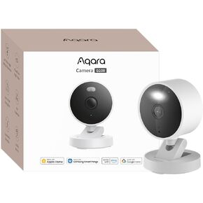 Aqara G100, 2K Indoor/Outdoor Security Camera, HomeKit Secure Video, 2-Way Audio, Spotlight Color/IR Night Vision, AI Detection, 140° FOV, Wi-Fi 6, Supports HomeKit, Alexa, Google and IFTTT, White in Kuwait