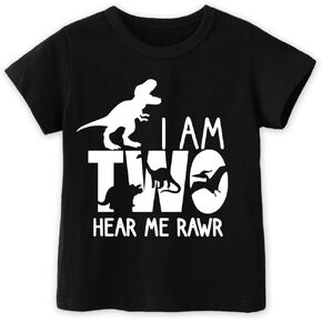 Two Shirt Toddler Boy Birthday Tshirt 2nd Birthday Outfits 2 Year Old Boys Happy Second Bday Party Tee in Saudi Arabia