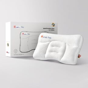 Toddler Pillow with Pillowcase, Breathable & Cozy Machine Washable Kids Pillow with Pillowcase, 21.6x13.8 Ergonomic Children Pillow for Boys and Girls Aged 3-8 (Rabbit, Height 2) in Saudi Arabia