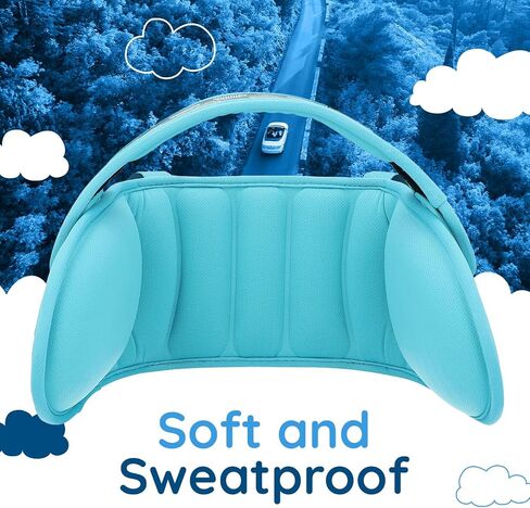 NAPUP Child Head Support for Car Seats – Safe, Comfortable Head & Neck Pillow Support Solution for Front Facing Car Seats and High Back Boosters – Baby & Kids Travel Accessories (Grey) in Saudi Arabia