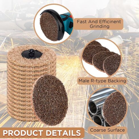 50 PCS 3 بوصة الأقراص الرملية تغيير سريع أقراص الصنفرة نايلون تكييف عجلات طاحونة لطاحونة الزاوي in Kuwait
