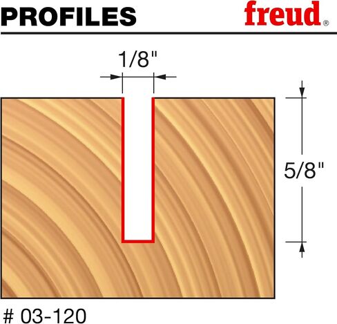 Freud 03-120 1/8 "X 5/8" بتات مستقيمة الفلوت المفردة ، شانك 1/4 بوصة in Saudi Arabia