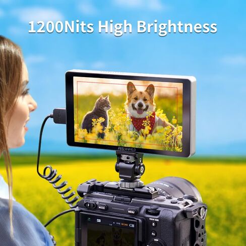 Feelworld P6XL 6inch تعمل بشاشة تعمل باللمس المدمجة 3000 مللي أمبير في الساعة 1920 * 1080 4K HDMI Camera Field Monter in Saudi Arabia