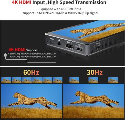 Feelworld P6XL 6inch تعمل بشاشة تعمل باللمس المدمجة 3000 مللي أمبير في الساعة 1920 * 1080 4K HDMI Camera Field Monter in Saudi Arabia