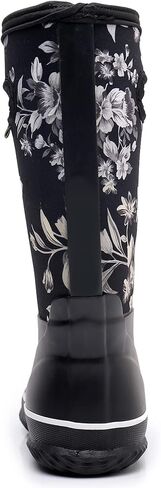 WTW Womens Mid Calf Rain Boots - مقاوم للماء Neoprene Rubber Boots Mud Outdoor Hunting Garden Boots in Kuwait