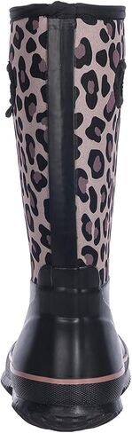 WTW Womens Mid Calf Rain Boots - مقاوم للماء Neoprene Rubber Boots Mud Outdoor Hunting Garden Boots in Kuwait