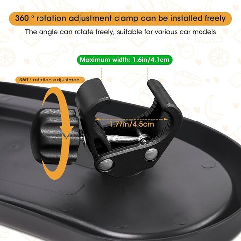D-BABE Universal Snack Tray for Stroller: BPA-Free Baby Cup Holder Food Tray - Stays in Place Stroller Caddy Attachment for Kids Girls & Boys - Toddler Travel Accessories Snacking On The Go in Saudi Arabia