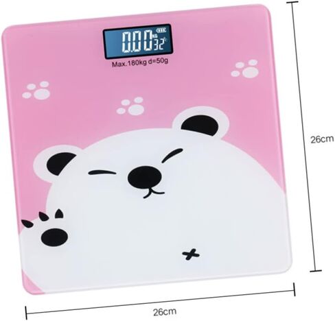 ERINGOGO High Precision Electronic Weight Scale for Adults and Boy Girl Digital Cartoon Design with Temperature Detection Capacity Thin Portable Body Scale for in Saudi Arabia