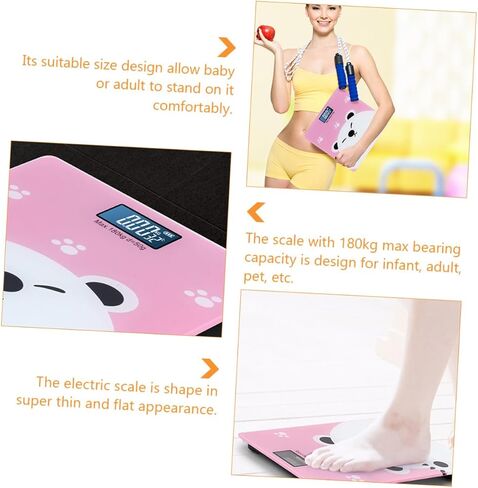 ERINGOGO High Precision Electronic Weight Scale for Adults and Boy Girl Digital Cartoon Design with Temperature Detection Capacity Thin Portable Body Scale for in Saudi Arabia