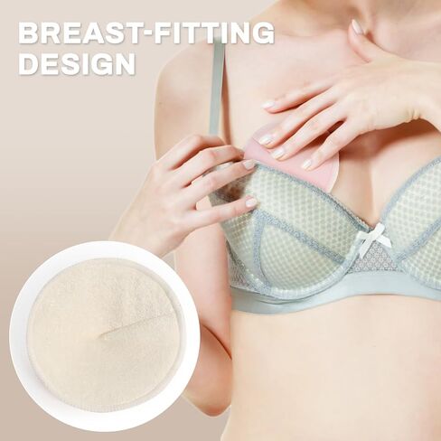 10 PCS Reusable Nursing Pads - Breast Pads for Leaking Milk Nipple Pads for Breastfeeding Essentials Nipple Shields for Breastfeeding Newborn Washable Nursing Bra Cover Pads Multicolor L 4.7" in Saudi Arabia
