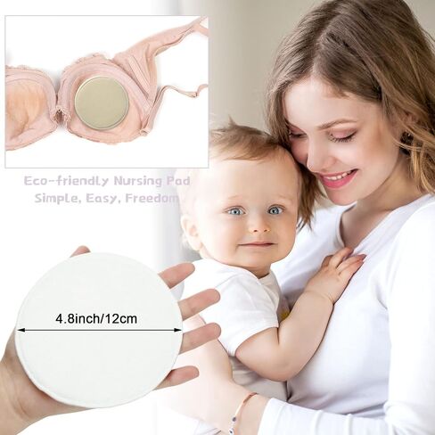 Sosation 30 Pcs Reusable Breast Pads Bamboo Nursing Pads with Wet and Laundry Bag Floral Nipple Favor Breastfeeding Mom Gift(Fresh Pattern) in Saudi Arabia