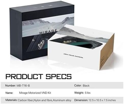 Motorized VND Kit Frame Matte Box for DSLR/Mirrorless Cameras Fit for MB-T15 Use(MB-TM-NMA) in Saudi Arabia