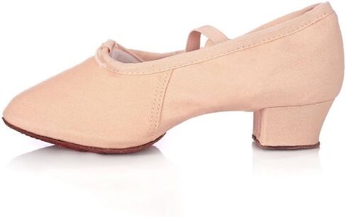 Ballet Shoes Women Dance Shoes Girls Ballet Jazz Shoes Soft Sole Low Heels Kids Dancing Slippers Pink Black Red Children Latin Sneakers Dance Shoes(Black,2) in Kuwait