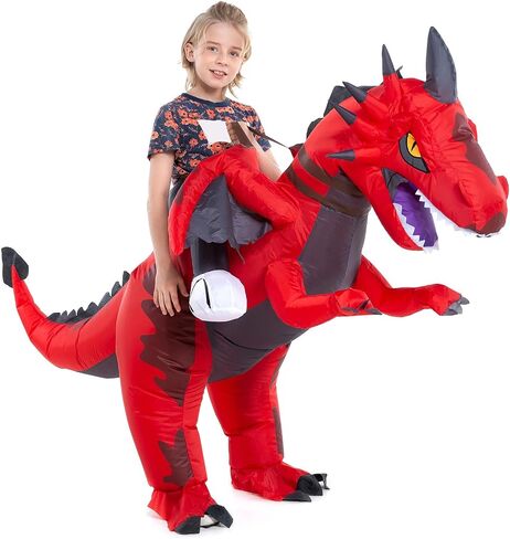 HSCTEK Inflatable Ride on Kids Dragon Costume Boys Girls in Saudi Arabia