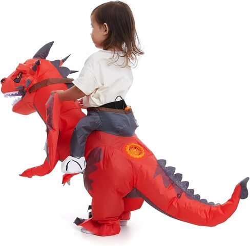 HSCTEK Inflatable Ride on Kids Dragon Costume Boys Girls in Saudi Arabia