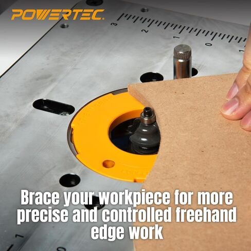 POWERTEC 24" x 32" Benchtop Router Table w/Aluminum Insert Plate – Laminated MDF Top, Reducer Rings, Leveling Screws, and Starting Pin Compatible with Bosch, DeWalt, Makita, and Other Brands (71964) in Saudi Arabia