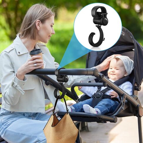 4 مساءً خطاف المشي معلقة ، خطاطين عربة دوران 360 درجة ، مقطع شماعات عربة الأطفال ، شماعات حفاضات ، كرسي متحرك متعدد الأغراض معلق للولاء ، عربة التسوق ومقعد السيارة الخلفي (أسود) in Saudi Arabia