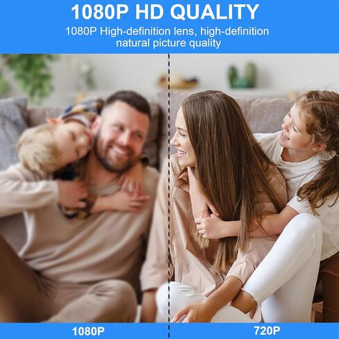 3Pack Mini Camera Security Camera ، Bluetooth 1080p HD WiFi كاميرا للمراقبة المنزلية/المكتب ، Nancy Cam مع الكشف عن الحركة ، الرؤية الليلية والتحكم في التطبيق للطفل ، الحيوانات الأليفة in Kuwait