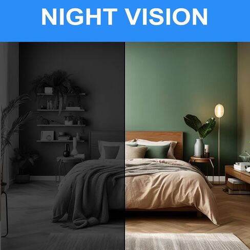 3Pack Mini Camera Security Camera ، Bluetooth 1080p HD WiFi كاميرا للمراقبة المنزلية/المكتب ، Nancy Cam مع الكشف عن الحركة ، الرؤية الليلية والتحكم في التطبيق للطفل ، الحيوانات الأليفة in Kuwait