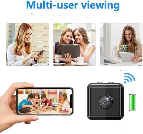 Wireless WiFi Security Camera Hdde Home Cameras Outdoor Cameras 1080p Car Camaras 2025 New Smart Home Camara Baby for House Outdoor Cams App Mobile App Remote Tiny Pet Dog Cam No Need WiFi WiFi Camera in Kuwait