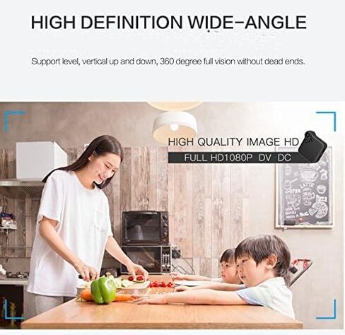 Wireless WiFi Security Camera Hdde Home Cameras Outdoor Cameras 1080p Car Camaras 2025 New Smart Home Camara Baby for House Outdoor Cams App Mobile App Remote Tiny Pet Dog Cam No Need WiFi WiFi Camera in Kuwait