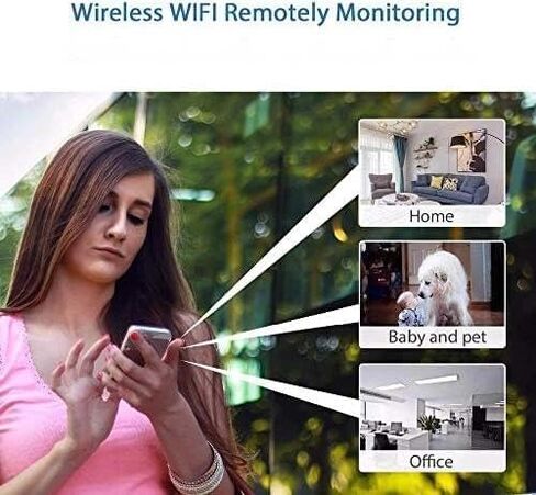 Wireless WiFi Security Camera Hdde Home Cameras Outdoor Cameras 1080p Car Camaras 2025 New Smart Home Camara Baby for House Outdoor Cams App Mobile App Remote Tiny Pet Dog Cam No Need WiFi WiFi Camera in Kuwait