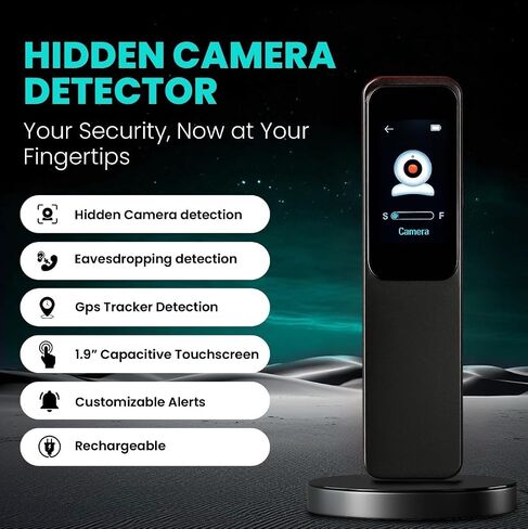 Hidden Camera Detectors – 7 Mode Spy Camera Finder & GPS Tracker Detector with Touch Screen, RF Detector, Hidden Bug and Camera Detector, Hotel Safety Devices,%1–100 Adjustable Sensitivity in Saudi Arabia