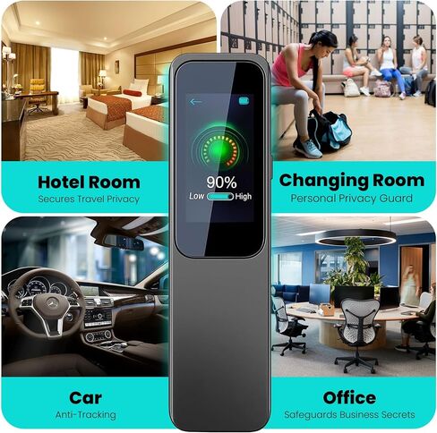 Hidden Camera Detectors – 7 Mode Spy Camera Finder & GPS Tracker Detector with Touch Screen, RF Detector, Hidden Bug and Camera Detector, Hotel Safety Devices,%1–100 Adjustable Sensitivity in Saudi Arabia