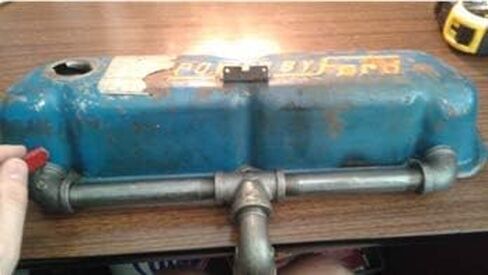 Handmade Vintage Valve Cover Lamp Plans DIY Car Parts Desk Lamp Home Decor in Saudi Arabia