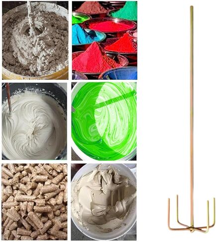 قضيب خلط الأسمنت مقبض سداسي قضيب التحريك الكهربائي لخلط الطلاء المعجون الخرسانة 4.80inch × 19.69 بوصة ب in Saudi Arabia