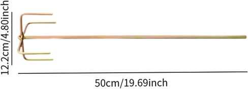 قضيب خلط الأسمنت مقبض سداسي قضيب التحريك الكهربائي لخلط الطلاء المعجون الخرسانة 4.80inch × 19.69 بوصة ب in Saudi Arabia