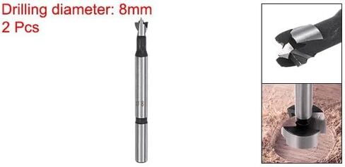 #US 2pcs Drill Bit 5/16"(8mm) Dia Wooorking Drilling Hole Saw Tool in Saudi Arabia