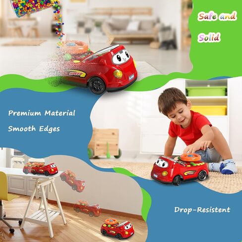 2-in-1 Toddler RC Car & Steering Wheel Toy with Music | Interactive Simulation Driving Adventure Toy for 18+ Months Baby Learning | Gift for 1.5+ Years Old Boys Girls in Saudi Arabia