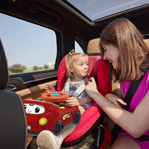 2-in-1 Toddler RC Car & Steering Wheel Toy with Music | Interactive Simulation Driving Adventure Toy for 18+ Months Baby Learning | Gift for 1.5+ Years Old Boys Girls in Saudi Arabia